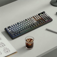 AULA F108 Pro Gaming Keyboard, RGB, Tri-Mode, Multi-Knob, TFT Smart Display Papan Kekunci Permainan 