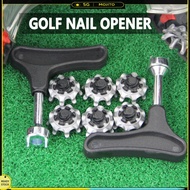 Golf Shoe Spike Wrench Two Pin Spike Remover Tool Ergonomic Golf Shoe Studs Wrench T Shape Handle Go