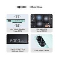 [ Baru] Oppo A58 6/8 | 128Gb [6Gb+6Gb Ram Expansion, 5000Mah Supervooc