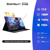 Zoomed-in 17.3'' 2.5K Portable Monitor | 100% sRGB IPS HDR Travel External Display for Laptop/PC/PS5