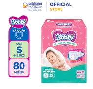 Tã quần một bên/ Miếng lót sơ sinh Bobby NB70+6/ S80/ NB1 108/ NB2 60 Quần 1 bên