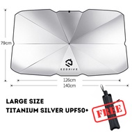 EZDRIVE Car Sunshade Umbrella Foldable Front windscreen car shield sun protection Magnetic Sun Shade