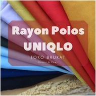 Kain Rayon Uniqlo / Kain Rayon Polos (Per 0,5 meter)