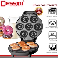 DESSINI ITALY Double Sided Electric Donut Maker Doughnut Cake Waffle Sandwich Toaster BBQ Grill Non-