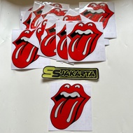 STIKER STICKER LIDAH LOGO ROLLING STONE CUTTING