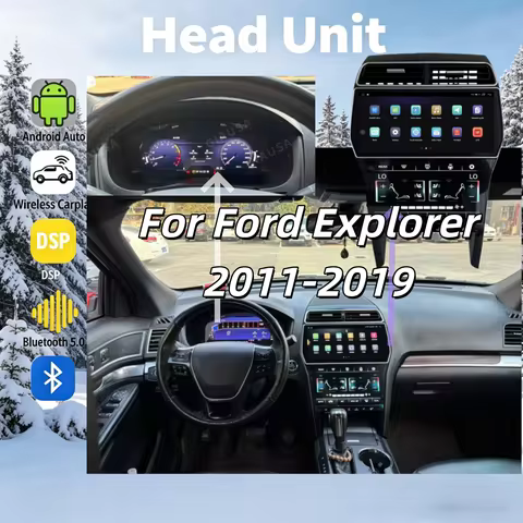 CY 12.3 Inch For Ford Explorer 2011-2019 Android14 8-Core Car Multimedia Player Stereo Receiver Radi