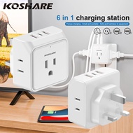 Penyesuai Palam Perjalanan Penyesuai Palam Uk, Ireland Scotland Penyesuai Kuasa Dubai Dengan 3 Cawan