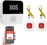 【User-friendly】 Wireless Wifi Elderly Caregiver Pager Sos Call Button Emergency Sos System For Senio