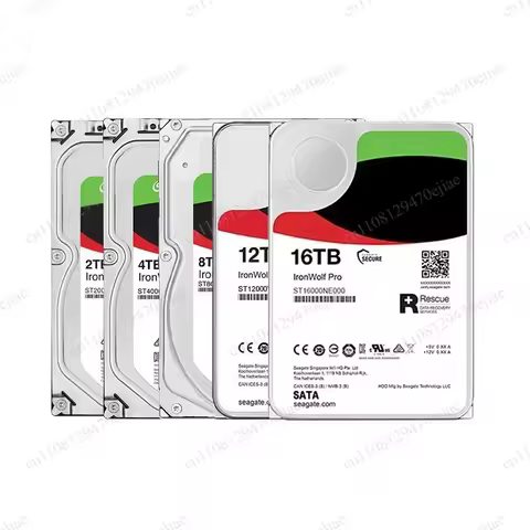 Seagate IronWolf Pro 4TB-20TB NAS Internal Hard Drive HDD–7200 RPM SATA 6Gb/s,300TB/yr Workload Rate