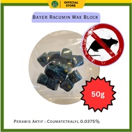 50g Bayer Racumin Wax Block Racun Tikus Perawis kumpulan hydroxycoumarin bertindak anti gumpal darah