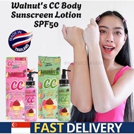 🇸🇬 Walnut's CC Body Sunscreen Lotion SPF50 - Moisturizing & Sunscreen/ brighten up tone/ Thailand
