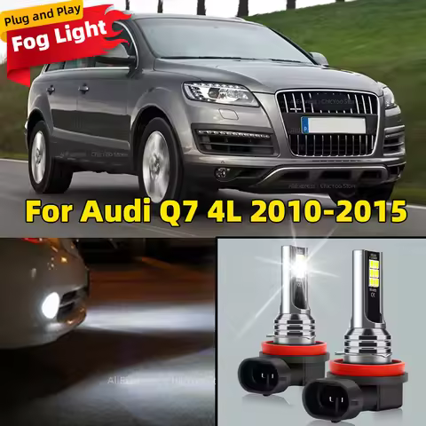 2Pcs 12Pcs 3030SMD Chip Led Canbus High Power 80W Fog Light 6000K Lamp For Audi Q7 4L 2010 2011 2012