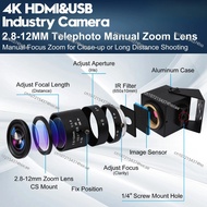 4K HD-MI USB Camera IMX415 3840*2160  H.264 H.265 Manual Zoom Industrial USB Security Camera For Win