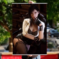 Zui Final Fantasy 7 Tifa Alice Theme Merchandise Cloth Poster FF7 Remake Edition Game Paintings Tifa