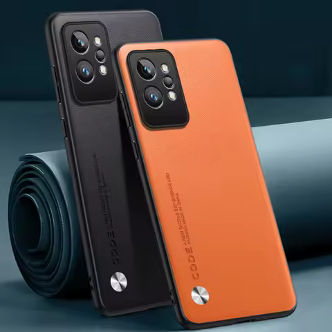 For Realme GT2 Pro Case Luxury PU Leather Phone Case For Realme GT 2 Pro GT2Pro Protective Cover Mat