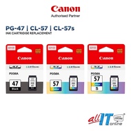 Canon PG-47 Black Canon CL-57 Color Canon CL-57s Color for E400 E410 E460 E470 E480 | 100% Genuine