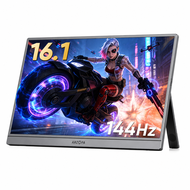 ARZOPA Z1FC 16.1" 144Hz พกพาจอมอนิเตอร์สำหรับเล่นเกม FHD 1080P พร้อมขาตั้ง 100% sRGB HDR บางเฉียบ ถน