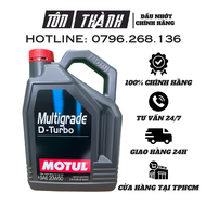 [HÀNG CHÍNH HÃNG MOTUL] Dầu Nhớt Cao Cấp Motul Multigrade D-Turbo 20W50 (5Lít)
