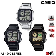 Casio AE-1200WH AE-1200WHD Original World Time Digital Watch 10 Year Battery Life 100M Water Resista