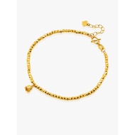 999 Gold Tiny Bell Bracelet