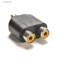 [cxSTBEAU] 2x RCA Y Splitter AV Audio Video Plug Converter 1-Male to 2-Female Cable Adapter MME