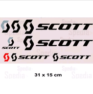 Cutting stiker Sepeda MTB scott 1 set
