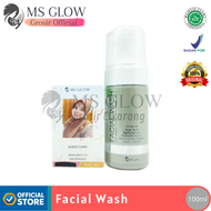 ms glow facial wash sabun muka face wash ms glow acne whitening ultimate luminous office store cuci pencuci muka aman bumil busui agen resmi msglow cikarang bpom faseal waes komedo pembersih whetning ms glau bekasi