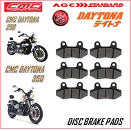 CMC DISC BRAKE PADS SCOOTER DAYTONA 250 DAYTONA 350 BLACK QUALITY