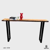 A338. Chengal Emas Solid Wood Bar Table / Console Table