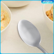 [Ahagexa] Stainless Spoon Gift, Cooking Utensil Engraved Ice Cream Spoon Serving Spoon for Camping Trip Picnic,