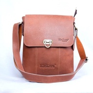 COD Tas selempang pria kulit TKC-24 kickers - TAS KICKERS Cokelat - Tas Kulit Kickers