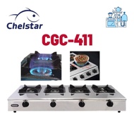 Chelstar Commercial Gas Stove 4 Burner CGC-411