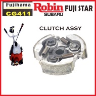 fujihama cg411 clutch shoe assy for 2 stroke grasscutter yamata, robin subaru, fujistar