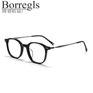 Baishifen Retro Plate Glasses Frame GG507F Ultra Light Pure Titanium Glasses Glasses Men Glasses Who