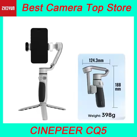 ZHIYUN CINEPEER CQ5 AI 3-axis Smartphone Gimbal Stabilizer with Voice Assistant & Portable Extended