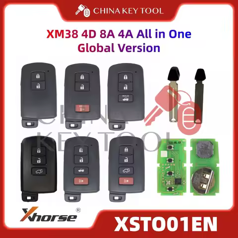 1PCS Xhorse XSTO01EN Global Version For Toyota XM38 Smart Key 4D 8A 4A All in One with Logo for VVDI