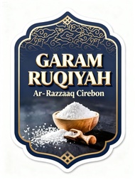 Garam Ruwatan Ruqyah Ar-Razaaq Cirebon Pelancar Rezeki untuk Jodoh / Usaha / Media penyembuhan Penya