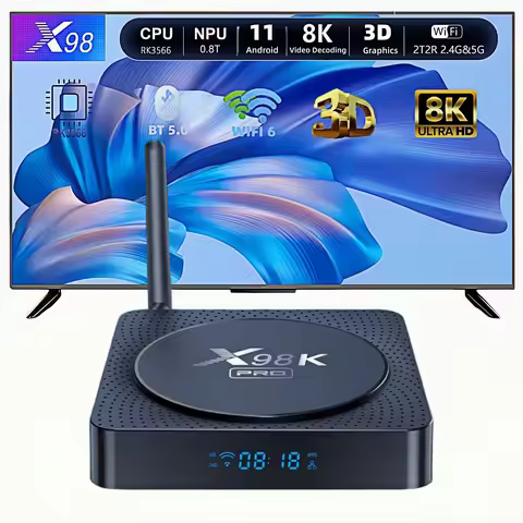X98K PRO TV Box Android 11 RK3566 Quad Core 4GB 32GB 8K HDR 3D BT5.0 Dual WiFi Gigabit Ethernet Medi