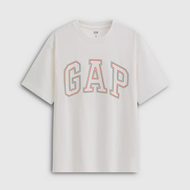 Gap | เสื้อยืดตัวหลวมพร้อมโลโก้ตัวอักษร ผ้าฝ้ายบริสุทธิ์
