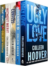 Colleen Hoover 5 Books Collection Set (Ugly Love, November 9, Confess, Without Merit & Heart Bones)