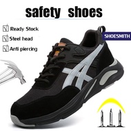 🔥Ready Stock🔥 Safety Shoes  Men Steel Toe Cap  Anti-smashing Anti-piercing  Safety Boots  steel toe shoes