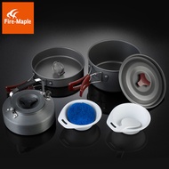 Fire-Maple Outdoor Portable Camping Pot Cookware Set Durable Aluminum Alloy 2-3 Persons Cooking Set 