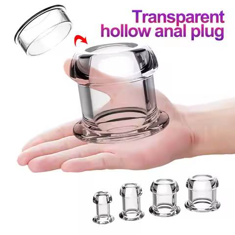 Hollow Anal Plug Butt Plug Anal Dilator Anus Tunnel Expansion Prostate Massager Sextoy Vagina Anchor