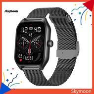 Skym* Electronic Watch High Clarity Display Calling Exercise Aluminum Alloy 185 Inch Fashion Smart Watch for Android for iOS