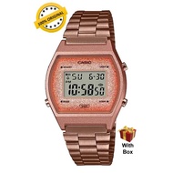 (Ladies) 100% ORIGINAL CASIO B640WCG-5DF Rose Gold Stainless Steel Digital Watch