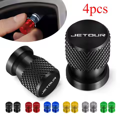 4pc Metal Car Tire Valve Cap Car Tyre Air Stems Cover For Chery Jetour Dashing X-1 Plus DTC IDM X70 