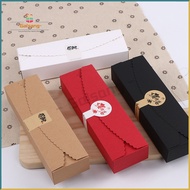 [20pcs/pack] Long-shape Kraft Paper Gift Box / DIY Handmade Candy Cookies Chocolate Cake Box Packaging / Folding Blank Gift Box For Birthday Wedding Christmas Party / Doorgifts