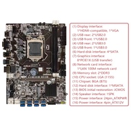 B75 USB ETH Mining Motherboard 8XUSB3.0+G21XX CPU+SATA Cable+Switch Cable LGA1155 DDR3 B75 USB BTC M