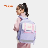 anta kids girls kyrie irving backpack+ attached bag 3925C8158-2 -purple/purple