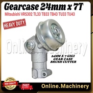 GEAR CASE Brush Cutter VRS 302 TL33 TB33 TB43 (24MM 7T Small ) BG330DT Kepala Mesin Rumput Mitsubish